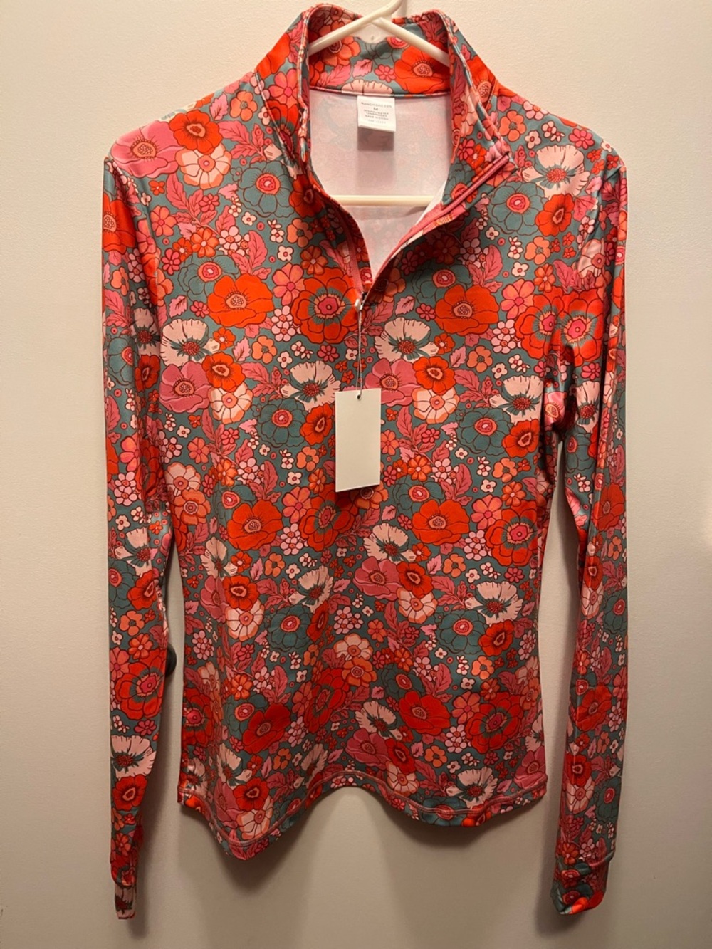 Ranch Dress’n- Women's Floral Quarter-Zip Sun shirt